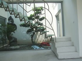 别墅不锈钢楼梯案例