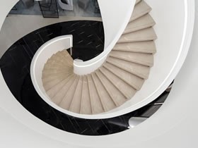 上海会所旋转楼梯定制